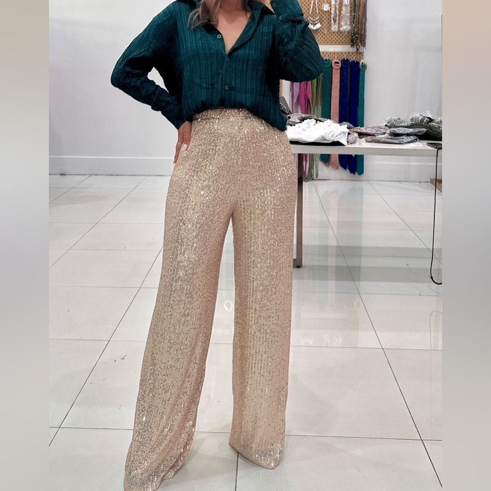 Made in Italy Sequin Pants